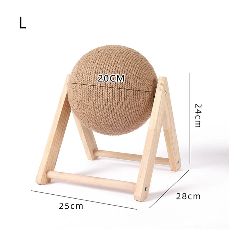 Cat Scratching Ball Toy Kitten Sisal Rope Ball Board Grinding Paws Cats Scratcher Wear-Resistant Pet Furniture Supplies