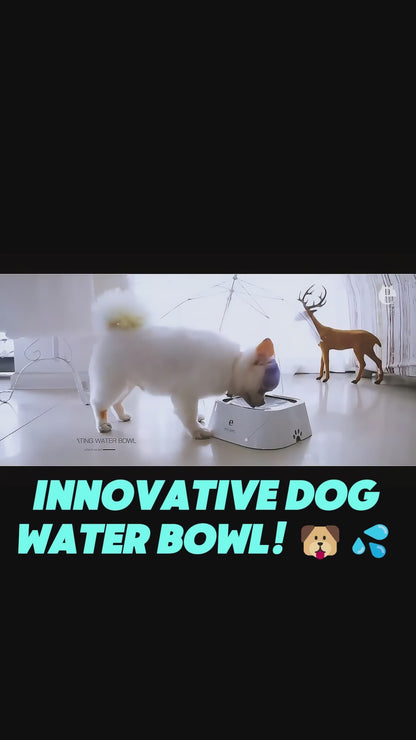 Pet Water Bowl For Travel - Adjustable Floating Plate & Large 1.5L Capacity